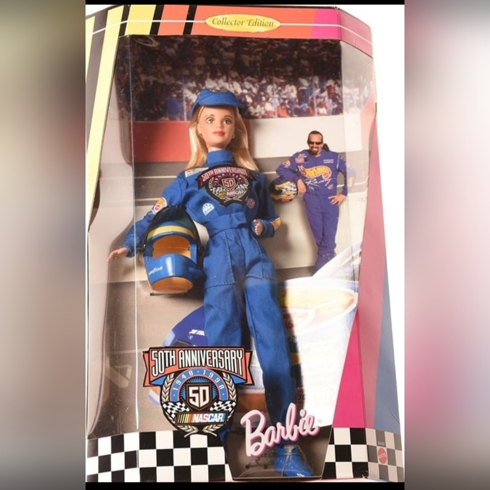 Barbie 50th Anniversary NASCAR Doll 1998 NRFB